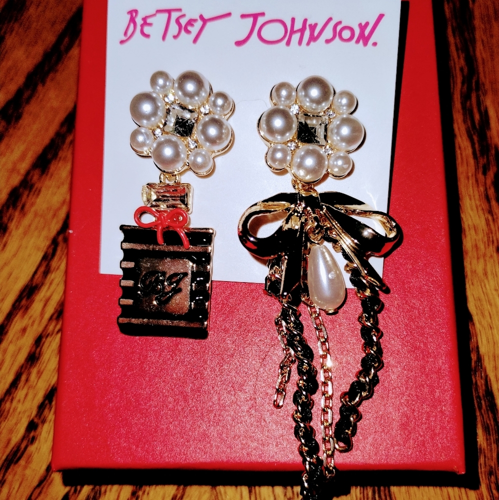 Betsey Johnson Pearl Earrings